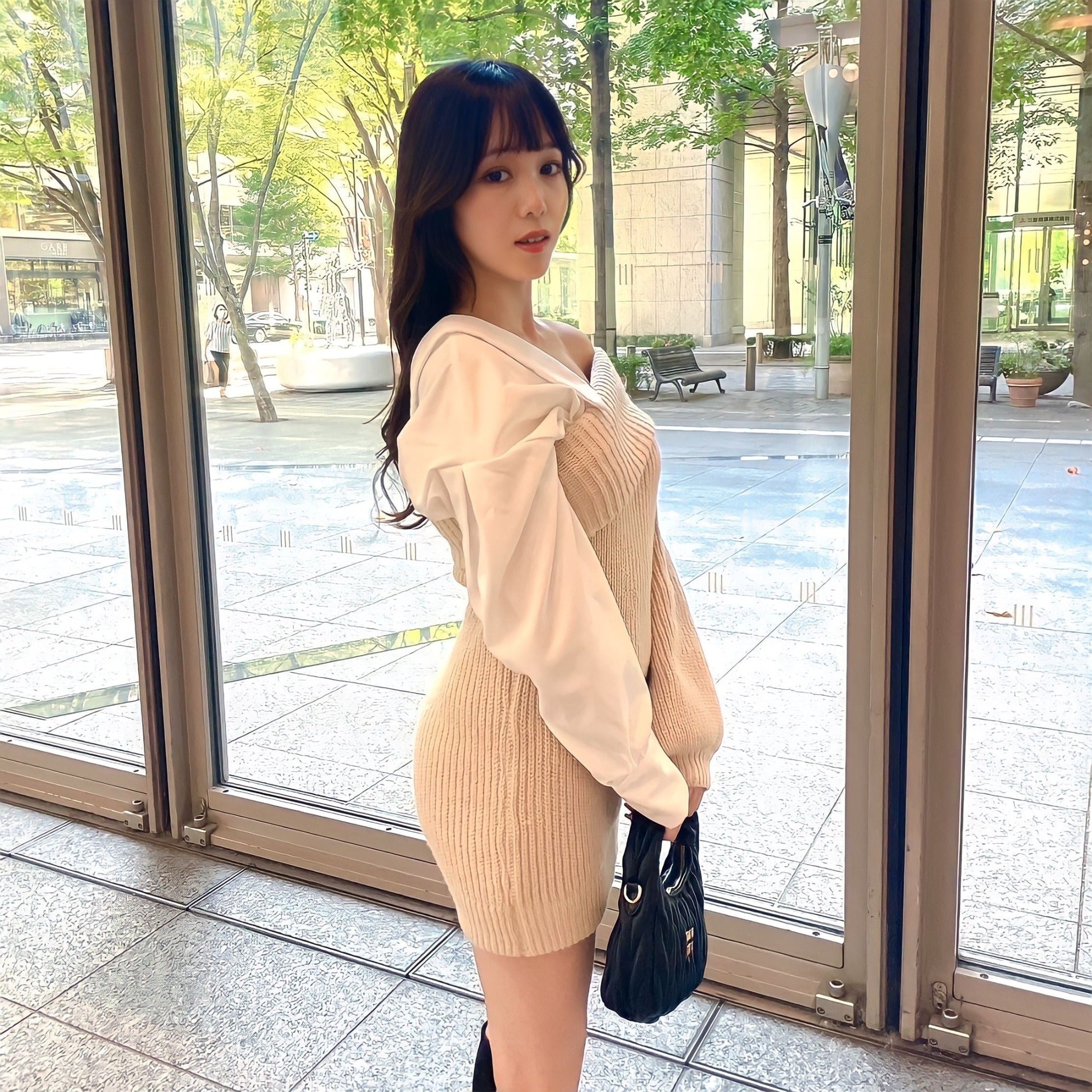 【フェミニン×スポーティ】Miu Miu ミニワンピース カジュアル 渋谷並木橋店】Miu Miu ミュウミュウ ワンピース ドレス スラブ