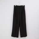 ワイドスラックスパンツ【ブラック】