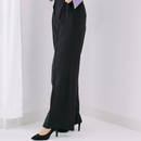 ワイドスラックスパンツ【ブラック】