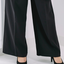 ワイドスラックスパンツ【ブラック】