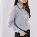 シフォンブラウス【グレー】