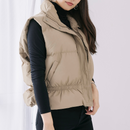 ショートウェロン中綿ベスト【ベージュ】