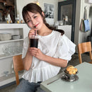 フリルティアードTシャツ 【ホワイト】