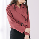 ベルトショートジャケット【スカーレット】