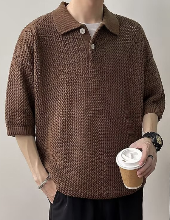 ☆New Item☆ ニットリラックスポロ