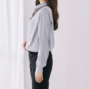シフォンブラウス【グレー】