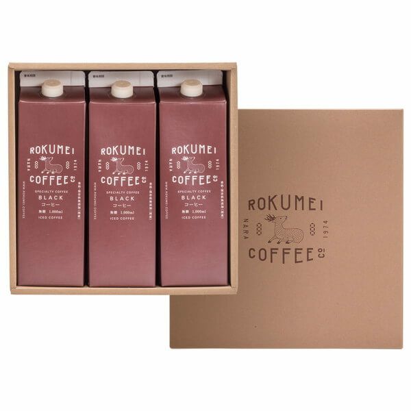 ☆ROKUMEI COFFE CO.☆アイスコーヒー リキッド無糖３本セット※予約商品