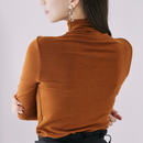 ハイネックベーシックトップス【キャメル】
