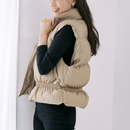 ショートウェロン中綿ベスト【ベージュ】