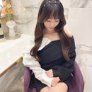 異素材mixミニワンピース 【ブラック】