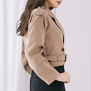 ベルトショートジャケット【ベージュ】