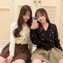 コーデュロイプリーツスカート【ブラウン】