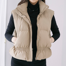 ショートウェロン中綿ベスト【ベージュ】