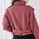 ベルトショートジャケット【スカーレット】