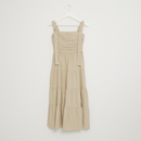 ベルトショルダーワンピース 【ベージュ】