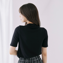 ボトルネックショートスリーブ【ブラック】