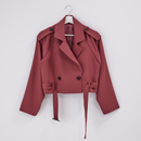 ベルトショートジャケット【スカーレット】