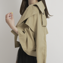 トレンチ風グロップジャケット【ベージュ】