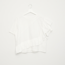 フリルティアードTシャツ 【ホワイト】