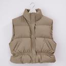 ショートウェロン中綿ベスト【ベージュ】