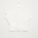 フリルティアードTシャツ 【ホワイト】