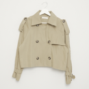 トレンチ風グロップジャケット【ベージュ】