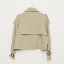 トレンチ風グロップジャケット【ベージュ】