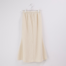 アシンメトリーリブSET UP（スカート）【クリーム】