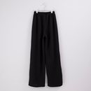 アシンメトリーリブSET UP（パンツ）【ブラック】