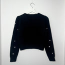 ハート刺繍カーディガン【ブラック】