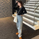 ハート刺繍カーディガン【ブラック】