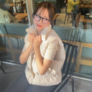 ショートウェロン中綿ベスト【アイボリー】