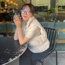 ショートウェロン中綿ベスト【アイボリー】