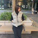 ショートウェロン中綿ベスト【カーキ】