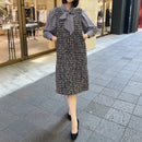 マキシVネックワンピース【ブラック】