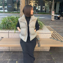 ショートウェロン中綿ベスト【カーキ】