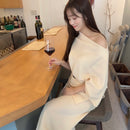 アシンメトリーリブSET UP（スカート）【クリーム】