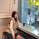 ショートウェロン中綿ベスト【ベージュ】