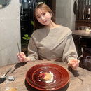 クロップド丈ニットアンサンブル　【ライトベージュ】