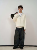 レイヤーダメージニット