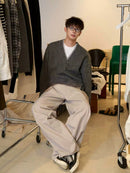 レイヤーダメージニット