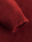 ウールアルパカラウンドニットカーディガン（残りグリーンのみ！）