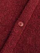 ウールアルパカラウンドニットカーディガン（残りグリーンのみ！）