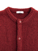 ウールアルパカラウンドニットカーディガン（残りグリーンのみ！）