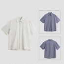 ☆サンプルセール☆ハーフストライプシャツ＊予約商品