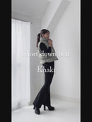 ショートウェロン中綿ベスト【カーキ】